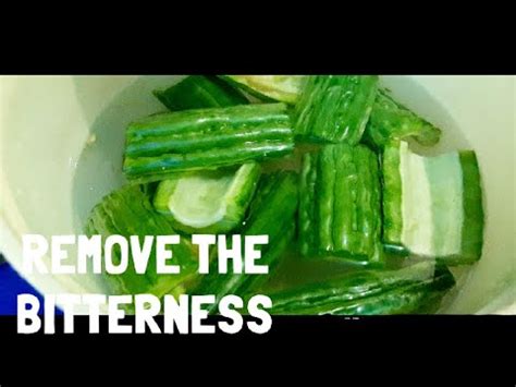 how to remove bitterness of ampalaya|How To Remove Bitterness From Ampalaya Before Cooking .
